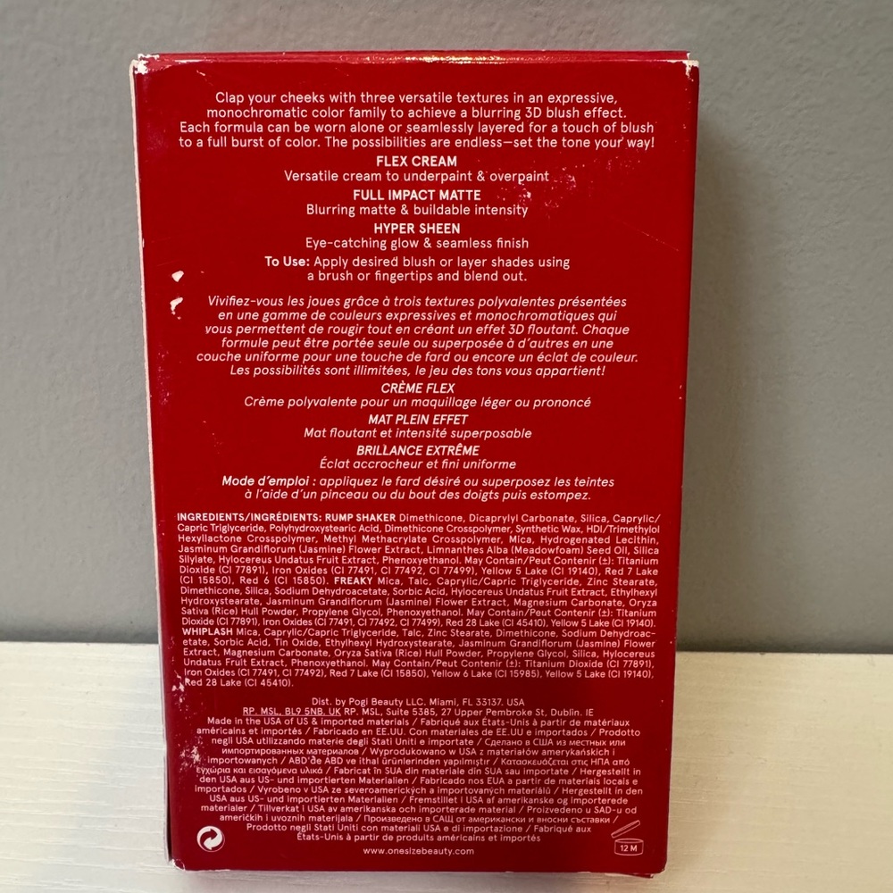 One/Size Cheek Clapper 3D Blush Trio - Picture 4 of 9